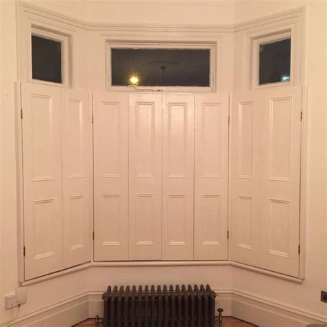 Reclaimed Wood Victorian 3/4 shutters. Primed and Painted. Bay Window ...