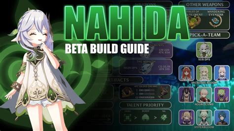 Nahida Build Guide Genshin Impact Best Team