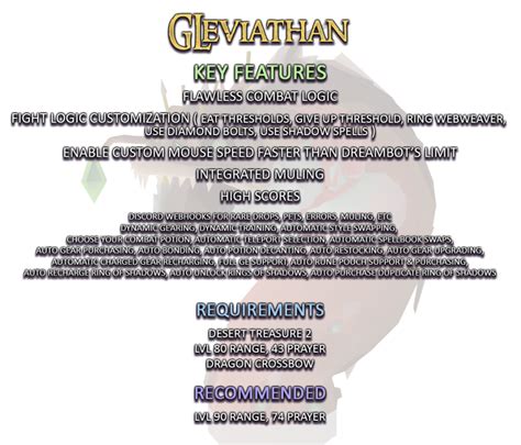 G Leviathan - Premium - DreamBot - Runescape OSRS Botting