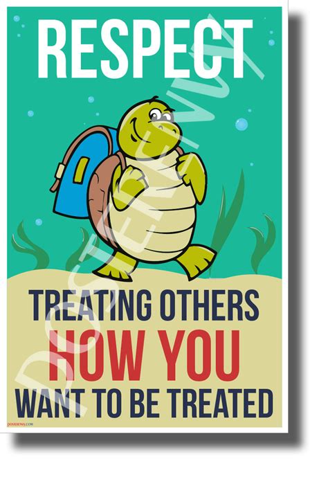 Respect - Treating Others How You Want to be Treated - NEW Classroom Motivational POSTER