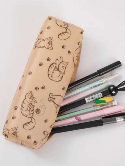 Shop cat pencil case Online | Big Deals & New Collection | SHEIN Australia