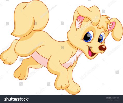 Cute Female Dog Cartoon: vector de stock (libre de regalías) 173547464 ...