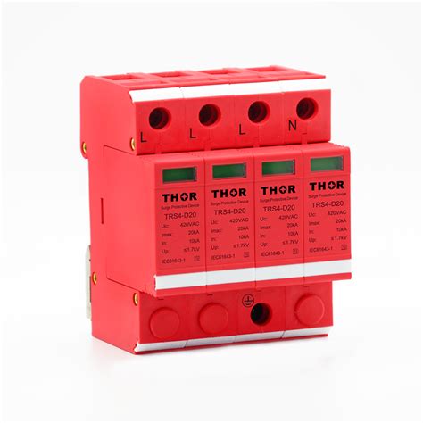 Power Surge Protection Device 20ka Surge Arrester Lightning Surge Protector - 220V Single Phase ...