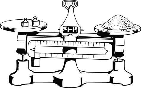 Free Clipart Of A Balanced Scale