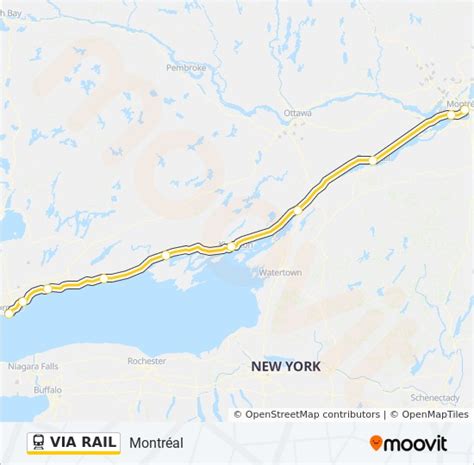 via rail Route: Schedules, Stops & Maps - Montréal (Updated)