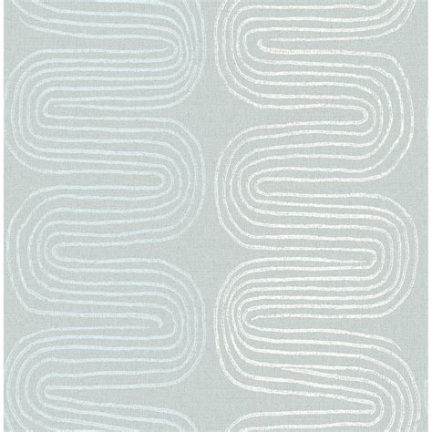 Kennedy, Zephyr Light Blue Abstract Stripe Wallpaper - Bed Bath & Beyond - 31974865 | Striped ...