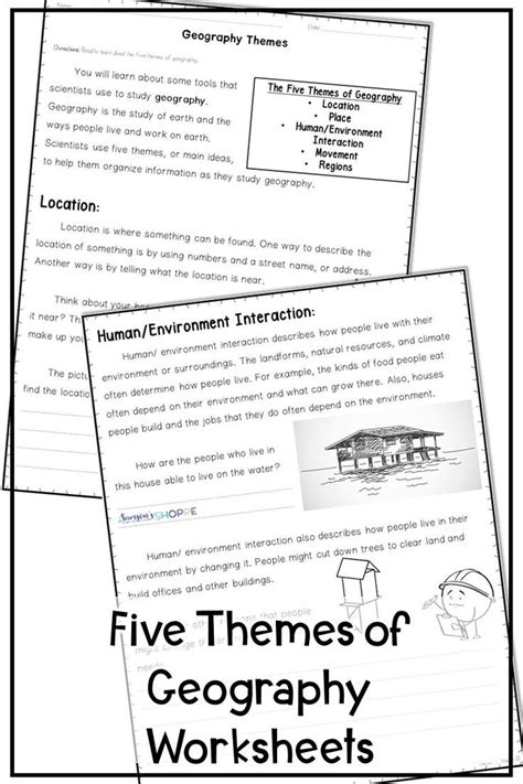 Five Themes Of Geography Worksheet Answers