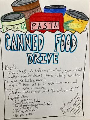 Canned Food Drive - Palms Middle School