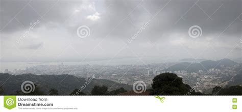 Panorama View Landscape of Penang City from Viewpoint of Penang Stock ...