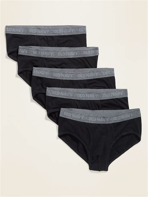 Old Navy - Soft-Washed Built-In Flex Underwear Briefs 5-Pack for Men