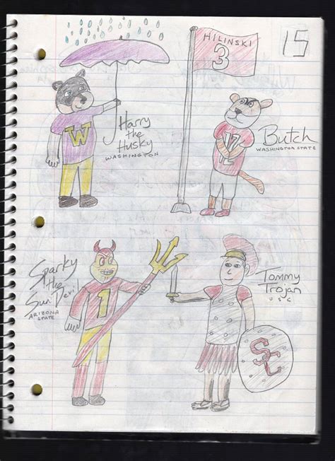 PAC-12 Mascots (Part 2) by HaydenDoodles on DeviantArt