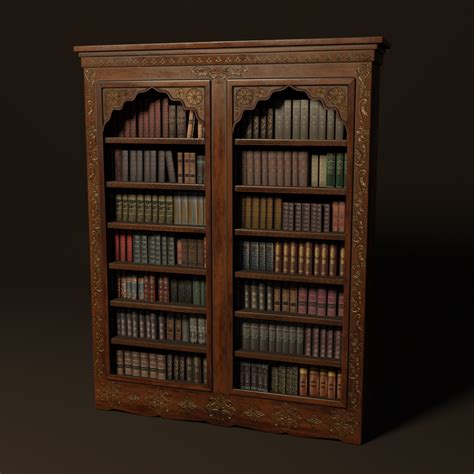 Victorian Bookcase | Bookcases models | BlenderKit