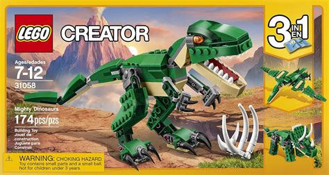 LEGO Creator Mighty Dinosaurs 31058 Build It Yourself Dinosaur Set ...