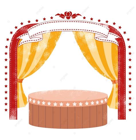 Small Stage PNG Transparent, Animation Cartoon Small Stage Exhibition ...