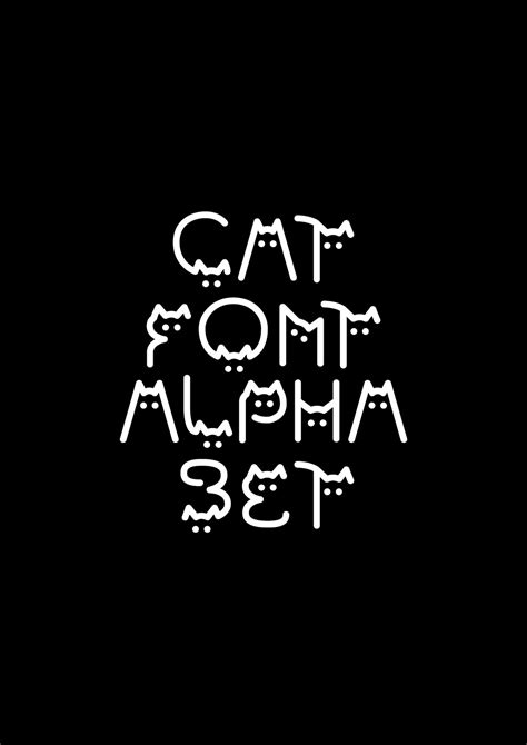 CAT font alphabet :: Behance