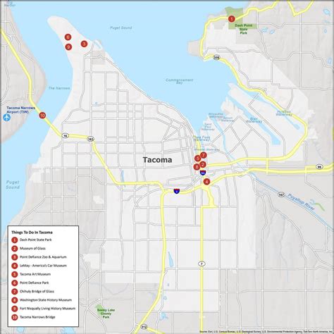 Tacoma Washington Map - GIS Geography