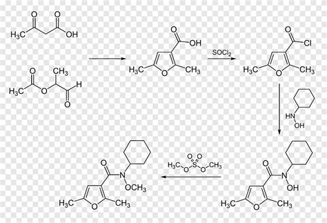 Furmecyclox 2-furamide furano compuesto químico pentaclorofenol, síntesis, ángulo, blanco png ...