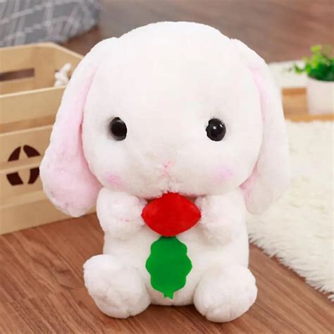 Soft Stuffed & Plush animal Lop Rabbit Toy Cute Bunny Kids Fluffy Doll ...