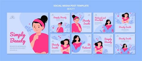 Free PSD | Beauty banner template illustrated