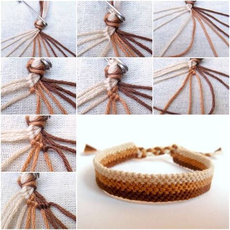 How To Make Easy Weave Bracelet step by step DIY tutorial instructions ...