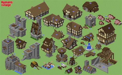 Human Village (WIP) by spasquini on DeviantArt Minecraft Poster, Plans Minecraft, Minecraft ...