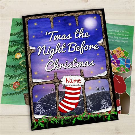 Twas The Night Before Christmas Personalised Book By The Department Of ...