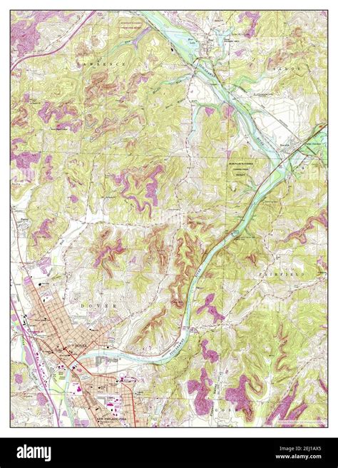 Dover, Ohio, map 1961, 1:24000, United States of America by Timeless Maps, data U.S. Geological ...