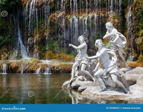 Atteone Sculpture In Caserta Royal Palace Royalty-Free Stock Photo ...