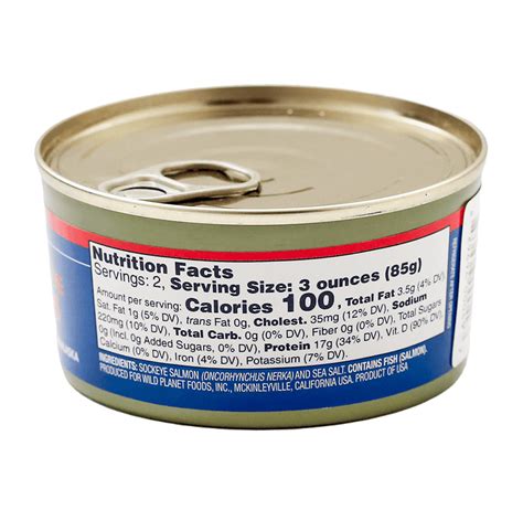 Canned Sockeye Salmon - Wild Planet Foods