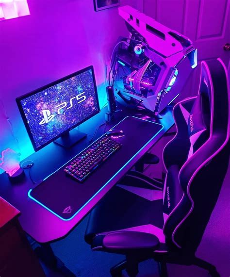 Extreme look of Gaming Setup ️ | Video game room design, Video game ...