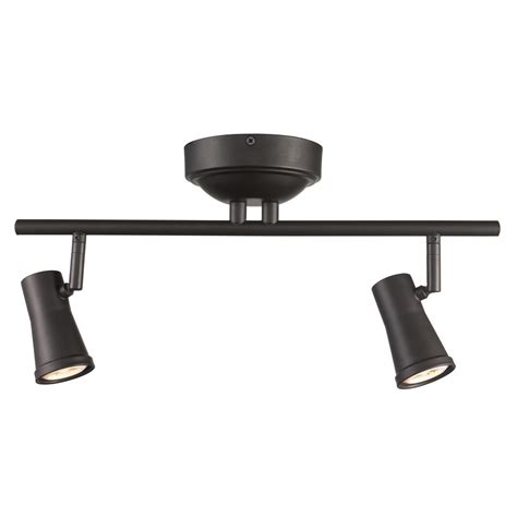 Robbins 1.5 ft. 2-Light Rubbed Oil Bronze Integrated LED Track Light Kit W-922 ROB - The Home ...