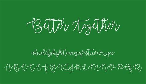 Better Together free font