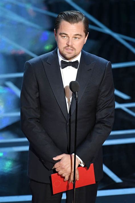 Leonardo DiCaprio presents as past Best Actor at 2017 Oscars