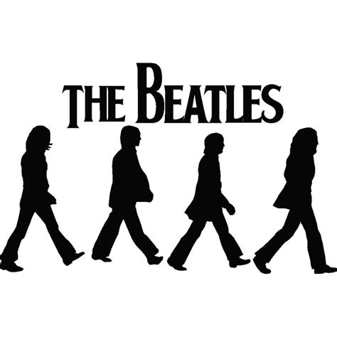 Images For > The Beatles Abbey Road Stencil | Beatles, Arte de los beatles, Pintura blanco y negro