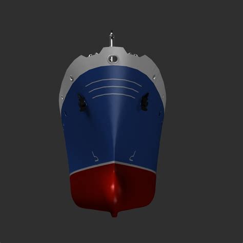 stern trawler 3d model