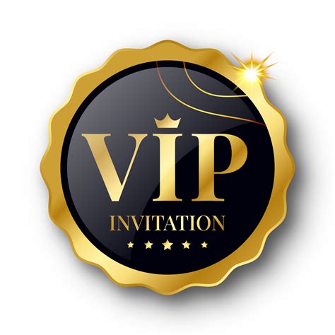 Luxury Vip Invitation Png Badge Logo Golden Banner 24125208 PNG