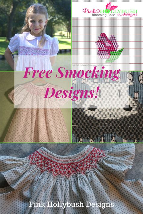 Free Smocking Designs from Pink Hollybush Designs. Download the patterns and check out our le ...