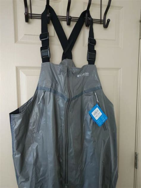 Columbia Pfg Men's Size XL Force 12 Fisherman Fishing Gear Outdry Bib ...