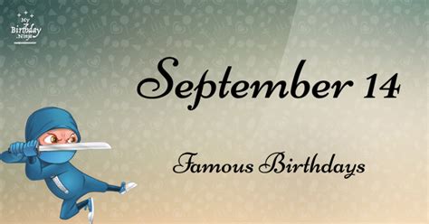 Who Was Born On My Birthday? September 14 Famous Birthdays #6