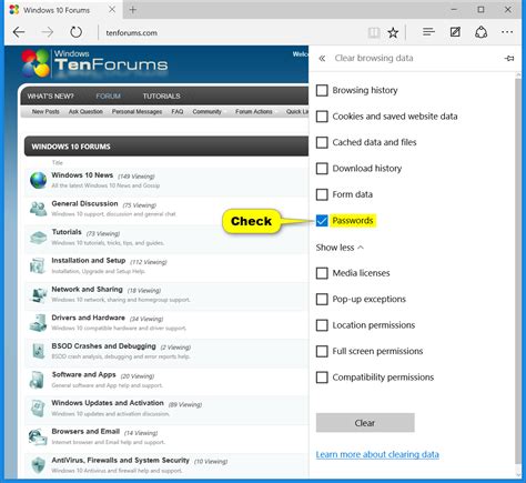 Microsoft Edge Saved Passwords - Manage in Windows 10 - Windows 10 ...