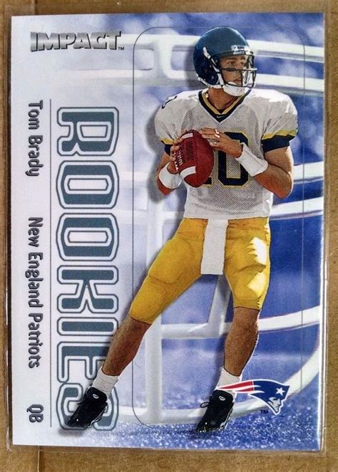 2000 Impact #27 Tom Brady Rookie Card #NewEnglandPatriots