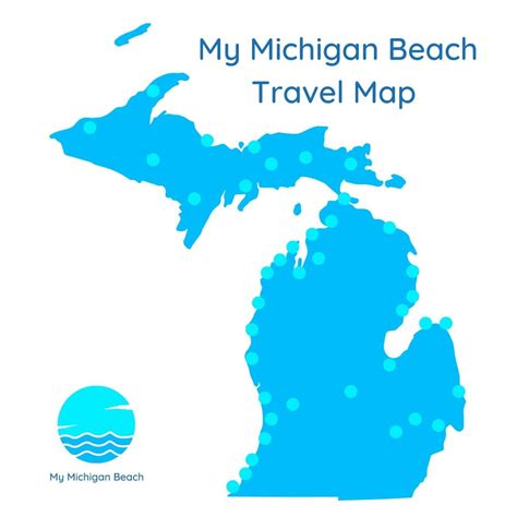 Michigan Interactive Travel and Beach Map 2021 : 47 Cities in Ultimate ...