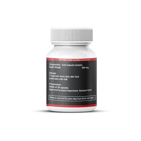 Shilajit Capsules Benefits, Natural Anti-Aging Health Rejuvenator Pills