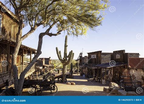 Apache Junction, Arizona, USA 04/25/2019 the Goldfield Ghost Town ...