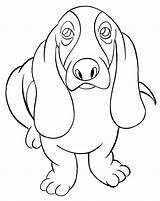Basset Hound Dog Coloring Page  Free Printable Pages For Kids sketch template