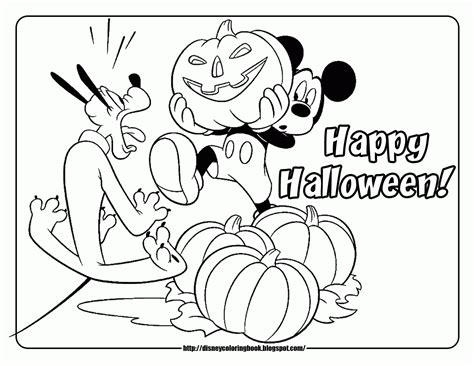 Mickey Mouse Pumpkin Coloring Pages Printable for Free Download