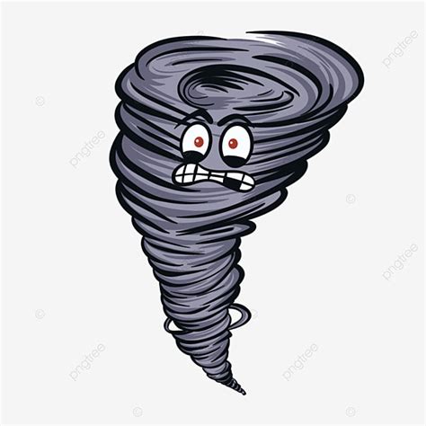 Cartoon Tornado PNG Transparent, Tornado Cartoon Image Natural Weather ...