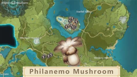 Philanemo Mushroom Genshin Map