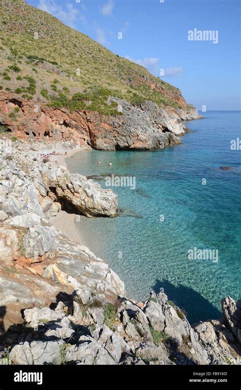 Beach in Zingaro Nature Reserve Sicily Stock Photo - Alamy