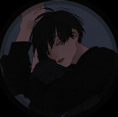 Anime Boy Icon Dark Tags Grunge Aesthetic Dark Oscuro Black | The Best ...